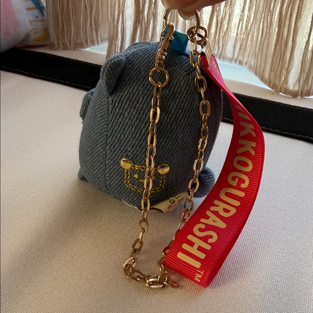 Cute denim Plush Keychain - Picture 3 of 4